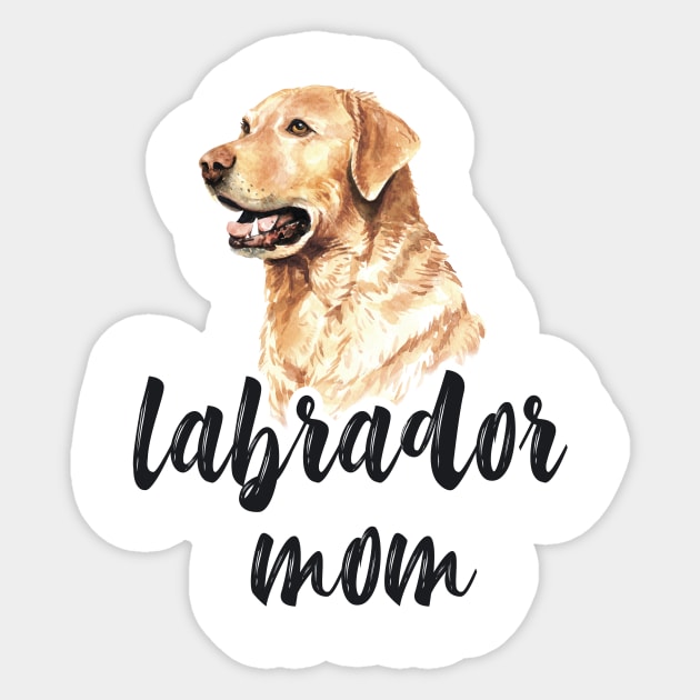 Lab mom gift. Labrador mom gifts. Yellow lab mom. Yellow lab gift. Labrador mama. Labrador mom. Labrador retriever owner gift. Labrador mask Sticker by crocozen